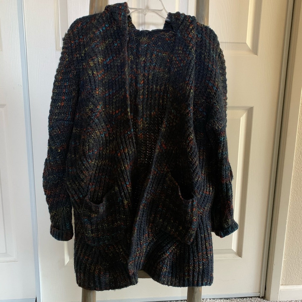 ❌SOLD❌ knit open hooded cardigan